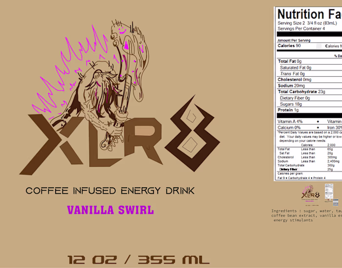 packaging project , coffee infused energy drink