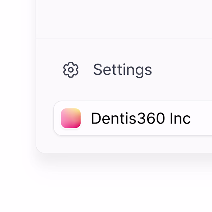 Saas dashboard menu details.