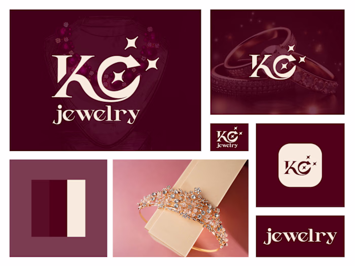 KC Letter Jewelry Logo Design - KC Brand Identity