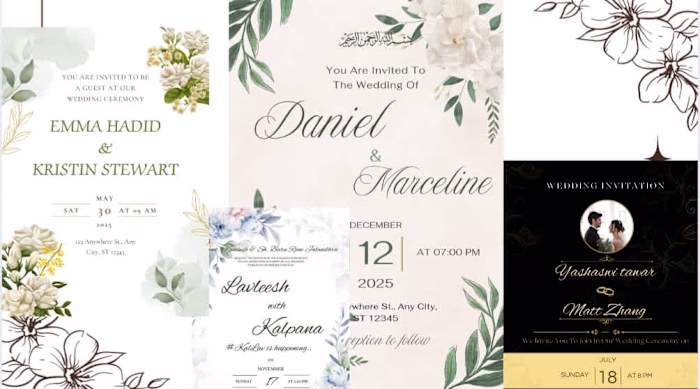 design invitations card for party , event and business