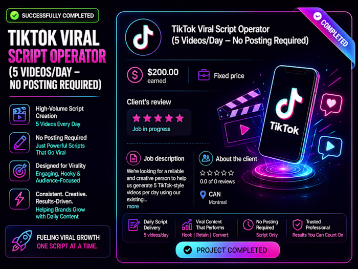 TikTok Viral Script Writer