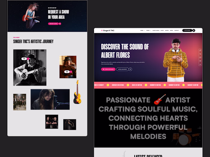 SingerX TNC - Music & Audio Website Template