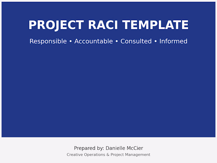 RACI TEMPLATE