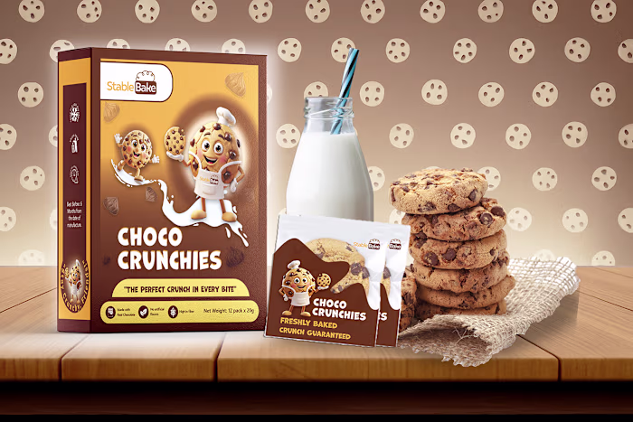 Cookie Brand "Stable Bake" Product packaging