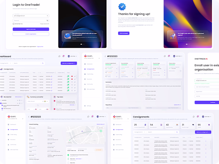 OneTrade - Trade & shipment management platform