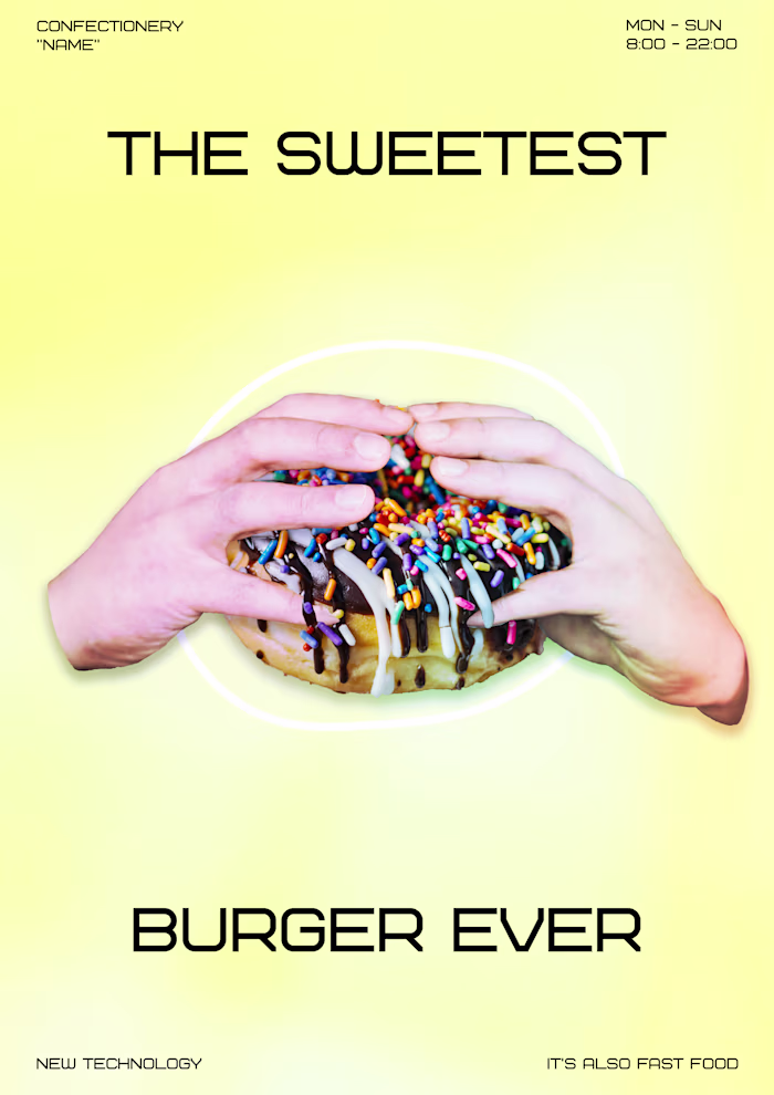 Creative sweets posters