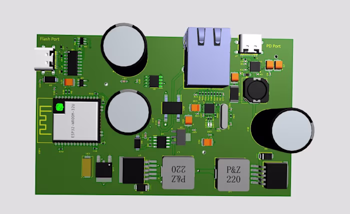 I designed a custom PCB