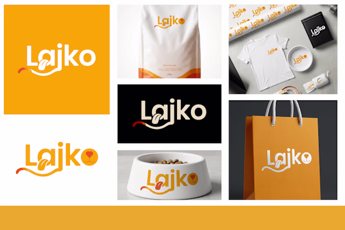 A modern brand identity created