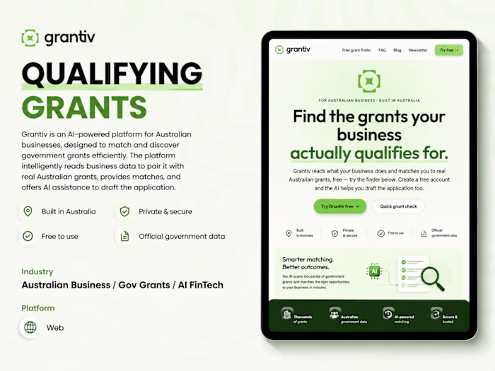 Grantiv – AI-Powered Grant Discovery Platform