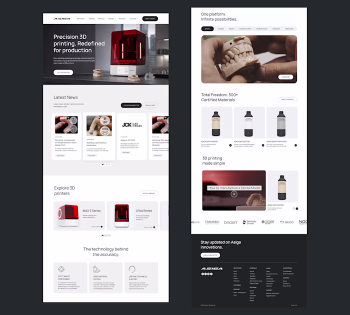 New project: homepage redesign for