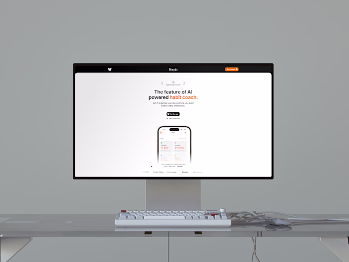 Morpho - Mobile App Landing Page