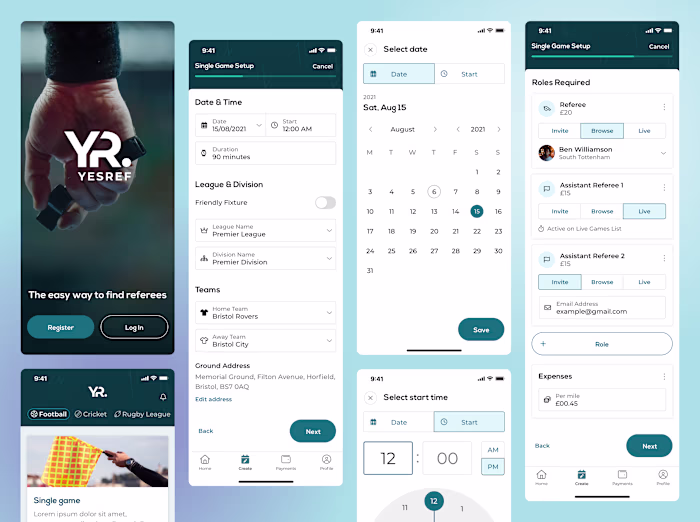 Streamlining Referee Management - MVP Web App Redesign