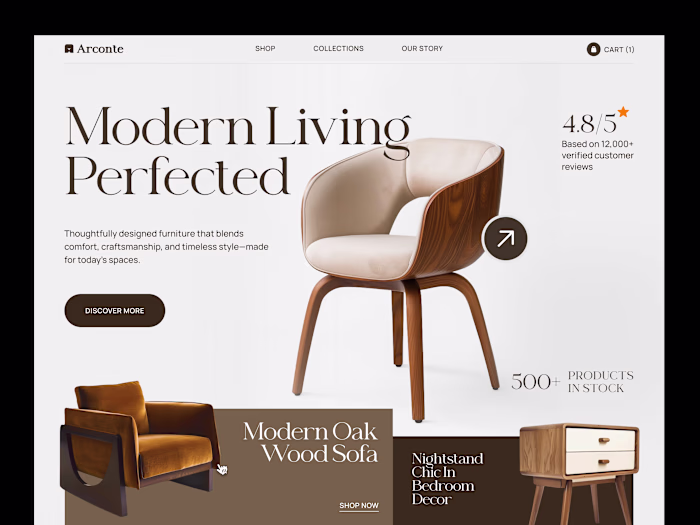 Arconte — Furniture eCommerce Website We recently designed A...