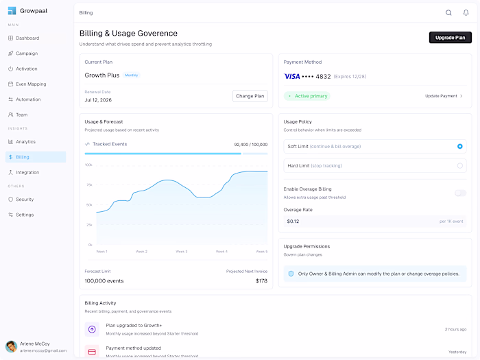 Billing | Martech Software