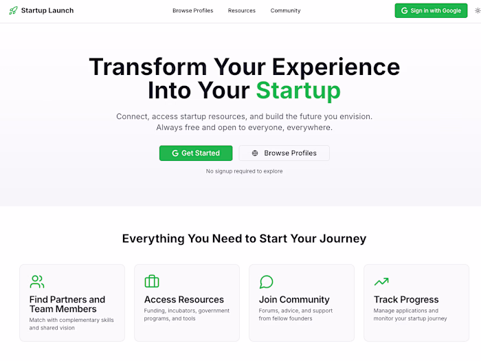 Startup Launch