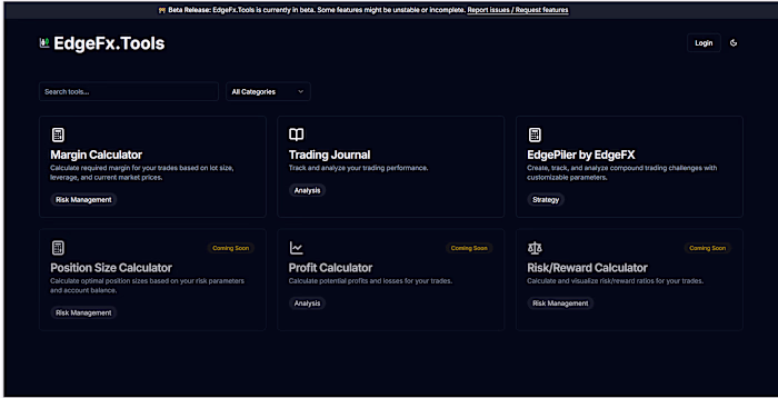 EdgeFx.Tools Web app Build