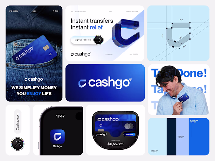 Just finished a fintech branding project for Cashgo.Built ar...