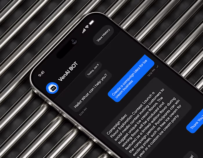 VenAI - Message AI App and Visual Identity