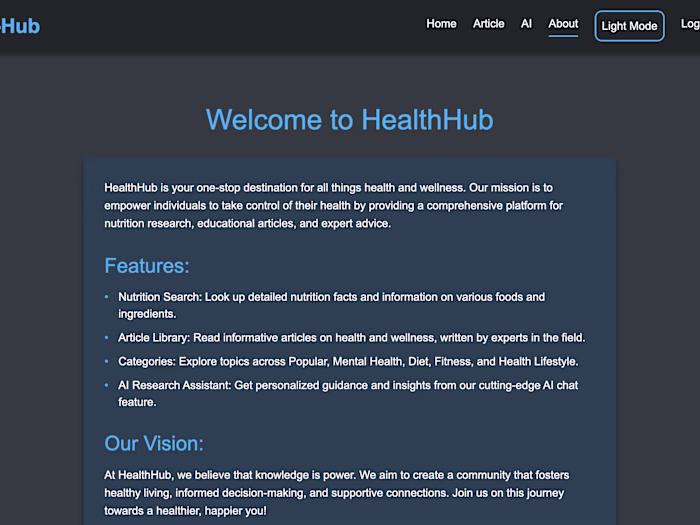 Health Article Hub