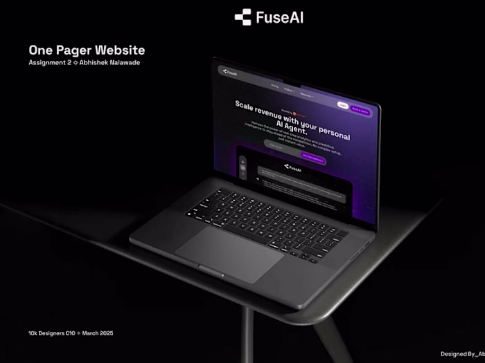 FuseAI Landing Page Redesign