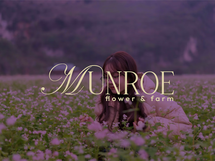 Brand Identity Design for "Munroe flowers and farm"