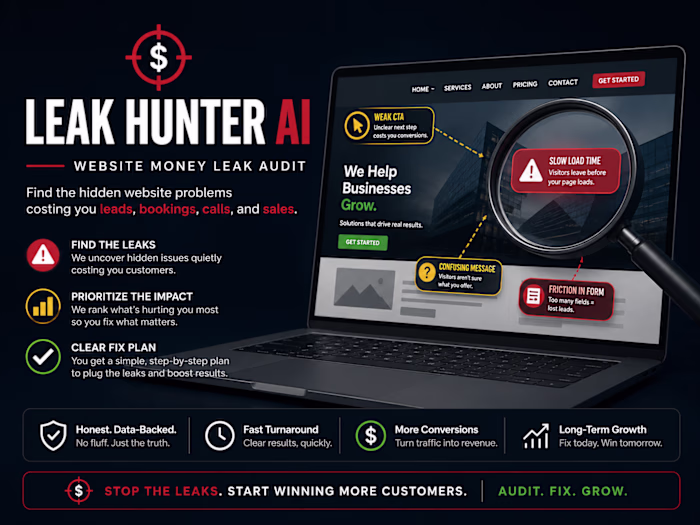 Leak Hunter AI — Website Money Leak Audit Preview