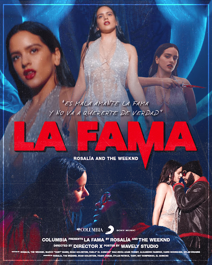 Rosalía & The Weeknd - La Fama Poster