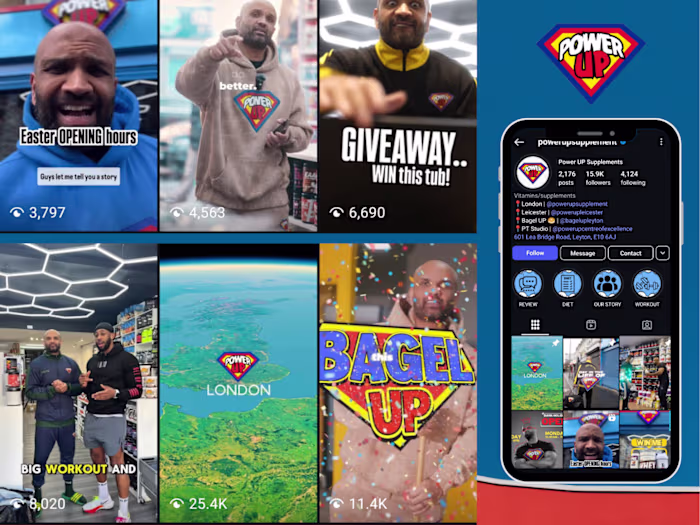 Power Up Supplements | Social Media Growth Strategy