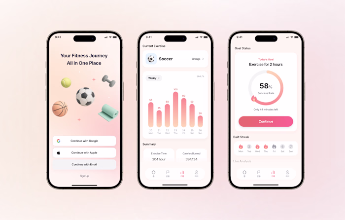 Walking app design
