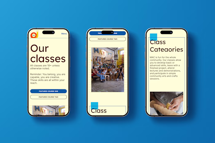 Web Design & Webflow Development for a non-profit art school...
