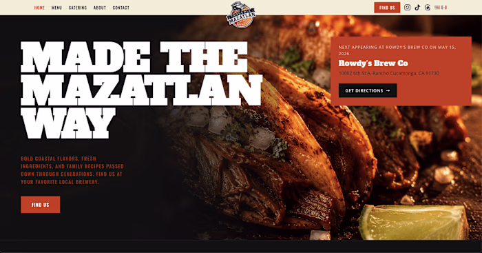 Bilingual WordPress Site for Taquería Mazatlán