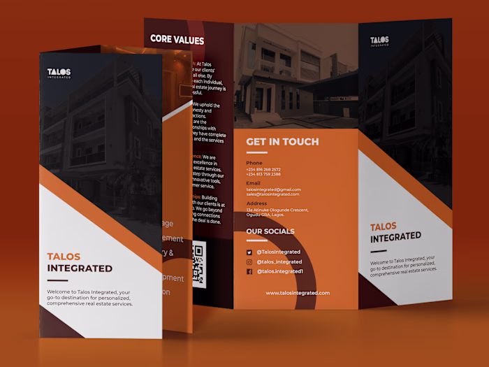 Brochure Design for Talos Integrated
