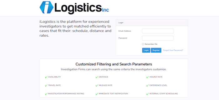 iLogistics (Specialized platform for investigation professionals