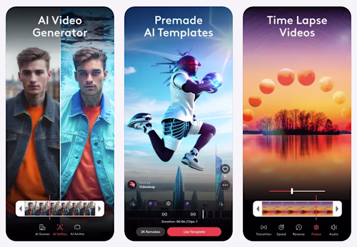 AI Video Editing Features Development for Videoleap