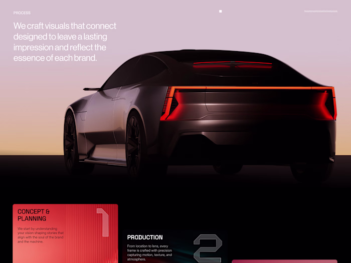 We explored a sports automotive videography concept - creati...