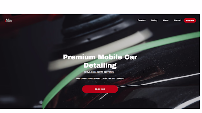 Web Design for Detailing Business