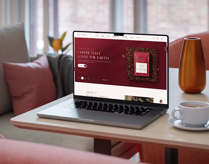 Peaks Coffee – Brand Identity & Sustainable Web Design