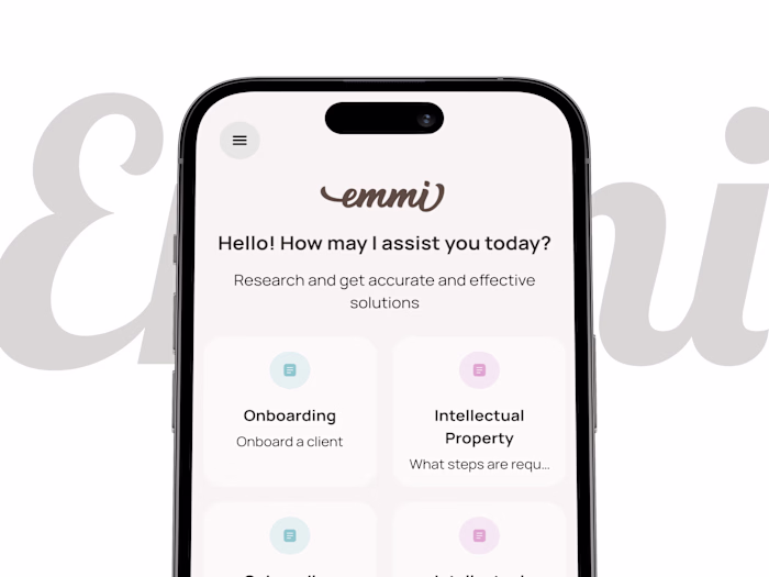 Emmi: AI Legal Assistant Mobile App