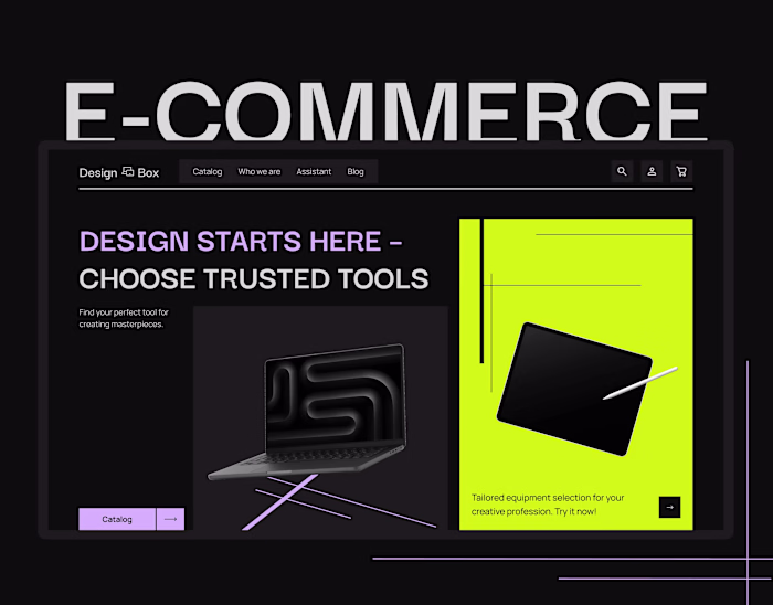 E-commerce / Online store / Devices for designs