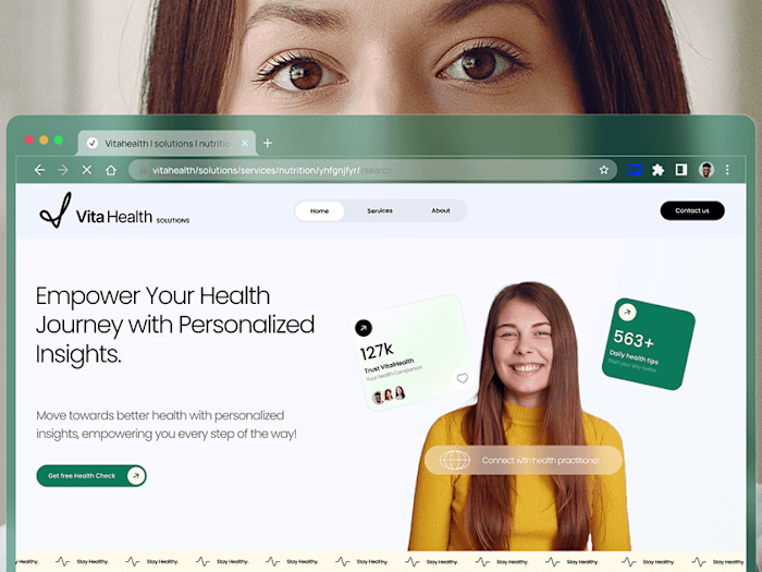 Landing Page Design for Vita Health