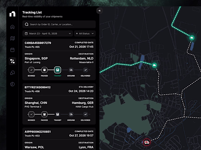 Shipping Dashboard UI Design