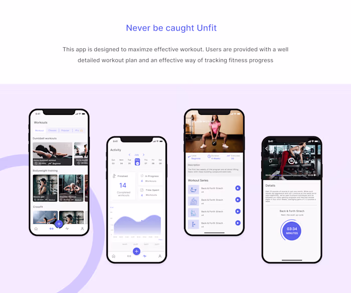 Fitness Mobile App Design with Smart Watch Integration
