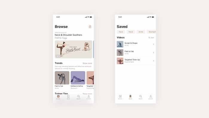 User Interface for iOS Health App