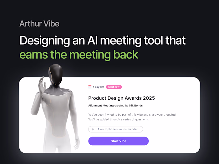 Designing an AI meeting tool that earns the meeting back