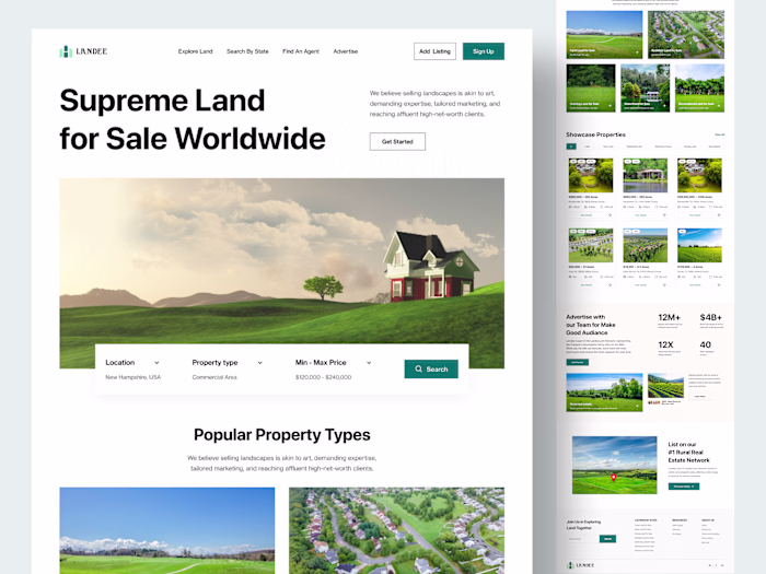 Landee - Full Website Design