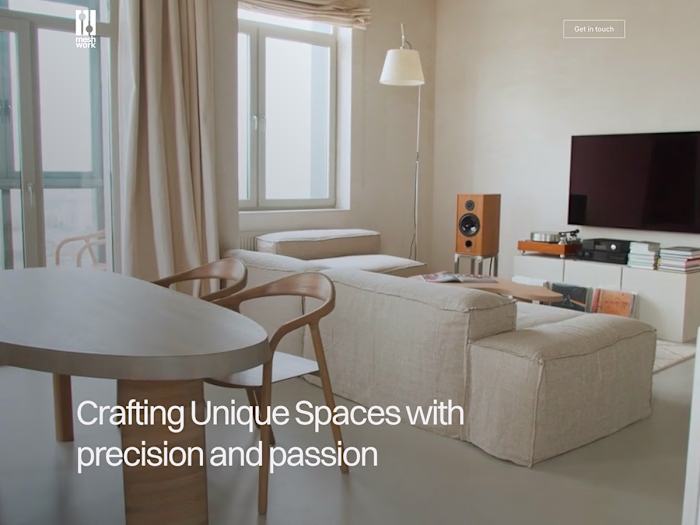 Meshwork — Webflow Template Customization