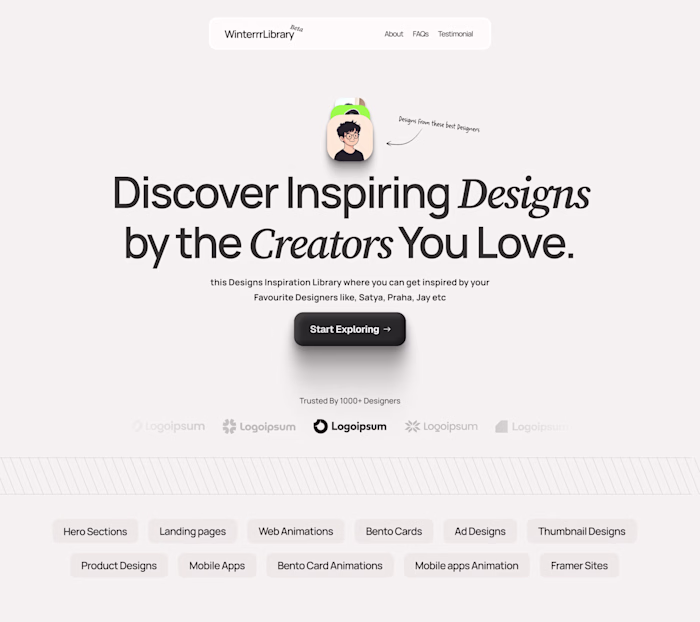 Landing Page Design + Framer Dev