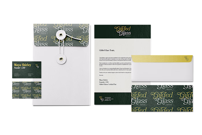 Gilded Glass - Cocktail Bar on Behance