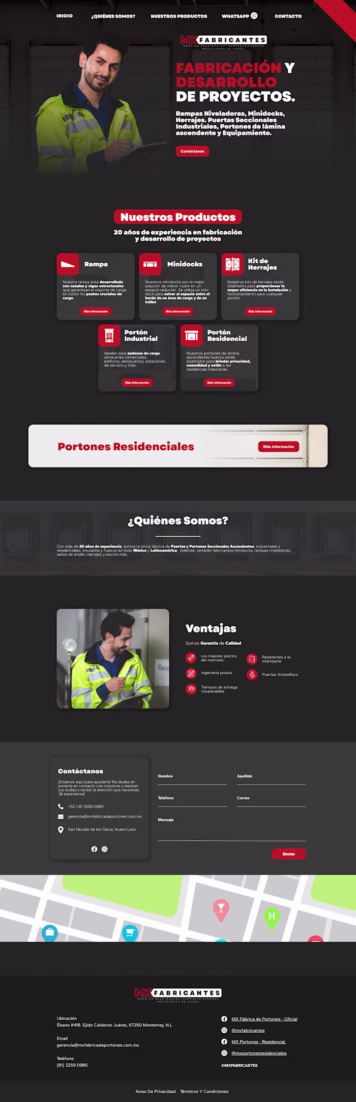 UI design for an industrial