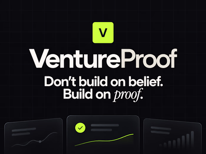 VentureProof — Build on proof